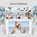 AEEZO WiFi Digitaler Bilderrahmen Touchscreen, Automatische Drehung, Einfache Einrichtung zur Gemeinsamen Nutzung von Fotos und Videos, 16 GB Digitaler Bilderrahmen – Bild 4