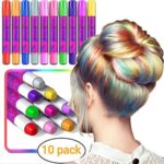 Desire Deluxe Hair Chalk Geschenke für mädchen, Haarkreide zum Haare Färben Spielzeug für Weihnachten, 10 auswaschbare Haarfärbe-Stifte, für Fasching, für Kinder im Alter von 3 4 5 6 7 8 9 11 Jahren – Bild 4