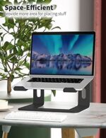 Soundance Laptop Ständer, Aluminium Computer Erhöhung, ergonomischer Laptop Ständer für den Schreibtisch, Metall Halterung, kompatibel mit 10 bis 15,6 Zoll Notebook Computern – Bild 6