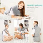 Heizkissen 60×100 cm für Rücken & Nacken – 6 Stufen, Auto-Off, Flanell, waschbar – Bild 3