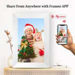 AEEZO WiFi Digitaler Bilderrahmen Touchscreen, Automatische Drehung, Einfache Einrichtung zur Gemeinsamen Nutzung von Fotos und Videos, 16 GB Digitaler Bilderrahmen – Bild 6