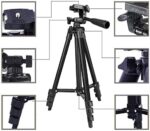 Handy Stativ, LINKCOOL 106cm iPhone Dreibein Stativ mit Fernauslöser Fotostativ Tischstativ für Smartphone/Leichtes Kamera – Bild 4