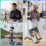 UBeesize Handy Stativ, Silikon Mini Stativ für Smartphone und Kamera, rutschfest Handy Stativ Ständer mit Bluetooth Fernbedienung für Reisen – Bild 3