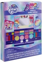 Townley Girl My Little Pony Hasbro Kompaktes Kosmetikset mit Spiegel, 14 Lipglosse, 4 Wangenschimmer, 8 Augenschimmer Beauty Kit Box Spielzeugset für Mädchen Kinder – Bild 6