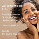 PraNaturals 100% Bio Sheabutter 300ml, Rohes, unraffiniertes Extra Virgin A-Grade African Pure Elfenbein All Natural, glatte Shea Nuss Lippenbalsam-Körperbutter für alle Hauttypen – Bild 4