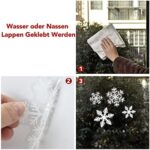 Lynlon 108 Fensterdeko Schneeflocken Schneeflocken Fensterbilder Abnehmbare Fensterdeko Statisch Haftende PVC Aufkleber für Weihnachts-Fenster Dekoration, Türen,Schaufenster, Vitrinen, Glasfronten – Bild 6