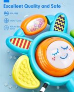 Baby Spielzeug 6 Monate Kleinkindspielzeug & Rassel Beissring Set Baby Spielzeug & Baby Rassel und Sensorische Beissring Ball – Bild 7