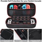Tasche für NS Switch, Switch OLED, Younik Upgrade Version harte Reisetasche mit grösserem Stauraum für 19 Spielkassetten und anderes NS Switch Zubehör – Bild 3