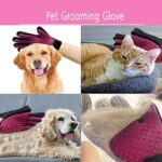 BYETOO Premium Fellpflegehandschuh für Hund & Katze, Hundehaare & Katzenhaare entfernen inkl. Massageeffekt, Fellpflege mit dem Katzen Handschuh & Hunde Handschuh – Bild 8