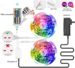 KSIPZE LED Strip - 5m-10m-20m RGB, Fernbedienung, Bluetooth Musik Sync, Timer, Dimmbar, Farbwechsel, Lichtband für Zuhause & Party deco. – Bild 6