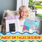 Purple Ladybug Kinderschminke Set für Mädchen - Geschenke für Mädchen 6 7 8 9 10 11 Jahre Alt - Sicheres und Abwaschbares Meerjungfrau Schminke Set mit Schminkkoffer, Lippenstift, Rouge, und Mehr – Bild 3