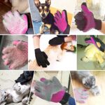 BYETOO Premium Fellpflegehandschuh für Hund & Katze, Hundehaare & Katzenhaare entfernen inkl. Massageeffekt, Fellpflege mit dem Katzen Handschuh & Hunde Handschuh – Bild 7