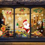 YILEEY Weihnachtsdeko Fenster Fensterbilder Schneeflocken Weihnachten 160, Fensterdeko Selbstklebend Christmas Decorations Fensterbild, PVC Aufkleber Deko für Türen Schaufenster Vitrinen Glasfronten – Bild 7