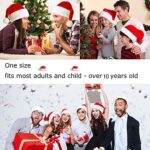 KONVINIT Weihnachtsmütze Nikolausmütze Erwachsene Plüsch Rand Weihnachtsfeier Rote Santa Mütze Nikolaus Warm Dicker Fellrand Weihnachtsmann mütze für Herren/Damen – Bild 3