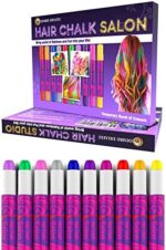 Desire Deluxe Hair Chalk Geschenke für mädchen, Haarkreide zum Haare Färben Spielzeug für Weihnachten, 10 auswaschbare Haarfärbe-Stifte, für Fasching, für Kinder im Alter von 3 4 5 6 7 8 9 11 Jahren – Bild 2