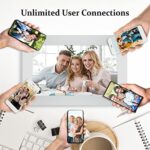 AEEZO WiFi Digitaler Bilderrahmen Touchscreen, Automatische Drehung, Einfache Einrichtung zur Gemeinsamen Nutzung von Fotos und Videos, 16 GB Digitaler Bilderrahmen – Bild 7