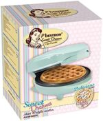 Bestron Mini-Waffeleisen für klassische Waffeln, kleiner Waffelmaker mit Antihaftbeschichtung, für Kindergeburtstage, Familienfeiern, Ostern oder Weihnachten, Retro Design, 550 Watt – Bild 6
