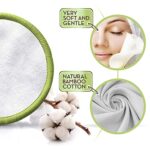 Greenzla Abschminkpads Waschbar (20 Stück) mit waschbarem Wäschesack und runder Box zur Aufbewahrung, Natürlicher Bambus & Bio-Baumwolle, Wiederverwendbare Wattepads für alle Hauttypen, Zero Waste – Bild 2