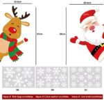 YILEEY Weihnachtsdeko Fenster Fensterbilder Schneeflocken Weihnachten 160, Fensterdeko Selbstklebend Christmas Decorations Fensterbild, PVC Aufkleber Deko für Türen Schaufenster Vitrinen Glasfronten – Bild 2
