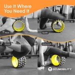 Acumobility Faszienrolle Rücken zum Dehnen & Einrenken der Wirbelsäule bei Rückenschmerzen - Patentierte Schaumstoff Faszienrolle 28 x 18 cm - Ultimative Yoga Rolle für Rücken & Wirbelsäule – Bild 8