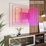 RICOO TV Wandhalterung Fernseher Schwenkbar Neigbar für 31 - 65 Zoll, Universal TV Halterung R23-S, Fernsehhalterung für Wand, Wandhalterung Fernseher 55 Zoll+ bis 95 Kg mit max. VESA 400x400 mm – Bild 5