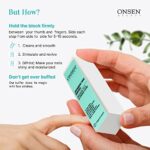 Onsen Secret Professional Nail Buffer, Ultimate Shine Nail Buffing Block mit 3-Wege-Poliermethoden, Smooth & Shine After Onsen Nail Filer, Maniküre-Werkzeuge in Handtaschengrösse für optimale Nagelpflege – Bild 4