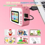 KinderKamera,DigitalKamera Print Sofortbildkamera 1080P 2.0 Zoll Bildschirm Videokamera Schwarzweiss Fotokamera mit 32GB Speicherkarte,3 Rollen Druckpapier,5 Farben Pinselstift Geschenk für Kinder – Bild 5