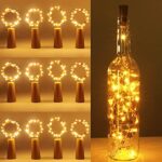 kolpop, Flaschenlicht Batterie, Glas Korken Licht Kupferdraht Lichterkette für flasche für Party, Garten, Weihnachten, Halloween, Hochzeit, aussen/innen Beleuchtung Deko