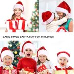 KONVINIT Weihnachtsmütze Nikolausmütze Erwachsene Plüsch Rand Weihnachtsfeier Rote Santa Mütze Nikolaus Warm Dicker Fellrand Weihnachtsmann mütze für Herren/Damen – Bild 4