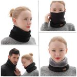 NovForth Winter Halsschlauch Herren Ski, Halswärmer Halstuch Männer Gesichtsschal Damen, Fleece Schal Schlauchtuch für Herren Gamaschenmaske, Winddichte Kreisschlaufenschals – Bild 5