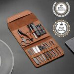 Geschenke für Männer/Frauen, Edelstahl-Maniküre-Set mit PU-Leder-Etui – Bild 7