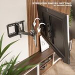 RICOO TV Wandhalterung Fernseher Schwenkbar Neigbar für 31 - 65 Zoll, Universal TV Halterung R23-S, Fernsehhalterung für Wand, Wandhalterung Fernseher 55 Zoll+ bis 95 Kg mit max. VESA 400x400 mm – Bild 2