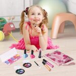 Playkidiz Echtes waschbares Spiel-Make-up-Set für Prinzessinnen – Kinder-Make-up-Set für Mädchen, ungiftig – komplettes Make-up-Anziehset mit Tasche – Bild 3