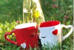 Miamio Keramik-Tassen „Kissing“ – Premium Geschenkset für Paare – Bild 5