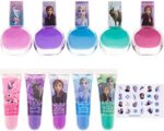 Disney Frozen - Townley Girl Make-up-Set für Mädchen mit Lipgloss-Nagellack-Nagelstickern - 11-teilig|Perfekt für Partys Sleepovers Makeovers – Bild 2