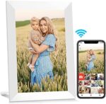 AEEZO WiFi Digitaler Bilderrahmen Touchscreen, Automatische Drehung, Einfache Einrichtung zur Gemeinsamen Nutzung von Fotos und Videos, 16 GB Digitaler Bilderrahmen