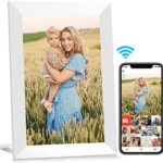 AEEZO WiFi Digitaler Bilderrahmen Touchscreen, Automatische Drehung, Einfache Einrichtung zur Gemeinsamen Nutzung von Fotos und Videos, 16 GB Digitaler Bilderrahmen