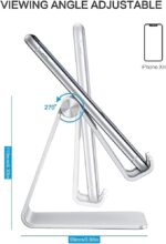 OMOTON Handy Ständer Verstellbar, Phone Stand kompatibel mit iPhone 14 Pro/14/13/12 Pro Max/11 Pro/XR/SE, Multi-Winkel Handyhalterung für Huawei, Samsung, Xiaomi, OnePlus andere Smartphone – Bild 4