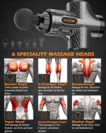 ALDOM Massagepistole – 30 Stufen, 8 Köpfe, bis 4800 U/min – Bild 4