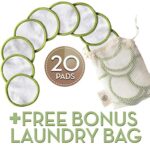 Greenzla Abschminkpads Waschbar (20 Stück) mit waschbarem Wäschesack und runder Box zur Aufbewahrung, Natürlicher Bambus & Bio-Baumwolle, Wiederverwendbare Wattepads für alle Hauttypen, Zero Waste – Bild 4