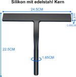 IARTISTE Silikon Duschabzieher – Schwarz, Klein, für Glas & Fliesen – Bild 6