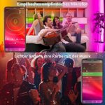 KSIPZE LED Strip - 5m-10m-20m RGB, Fernbedienung, Bluetooth Musik Sync, Timer, Dimmbar, Farbwechsel, Lichtband für Zuhause & Party deco. – Bild 3