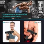 AERLANG Muskel Massagepistole, Massagegerät, Massage Gun mit 20 abgestimmten Intensitätsstufen, Muskelmassagegerät mit LCD-Anzeige-Touchscreen, Faszien Pistole mit 6 Massageköpfen – Bild 3