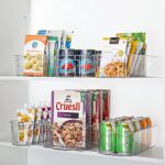 HOOJO Kühlschrank-Organizer-Mülleimer – transparente Kunststoffbehälter für Kühlschrank, Gefrierschrank, Küchenschrank, Speisekammer, Organisation und Aufbewahrung, mittelgross – Bild 6