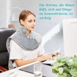 Heizkissen 60×100 cm für Rücken & Nacken – 6 Stufen, Auto-Off, Flanell, waschbar – Bild 5