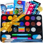 Blue Squid Kinderschminkset – Bunte & UV-Leuchtfarben für Karneval, Halloween & mehr