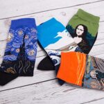 Chalier Cozy  Lustige Kunst Socken Damen Baumwolle Bunte Gemusterte Socken Geschenk für Frauen Einheitsgrösse – Bild 6