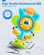 Baby Spielzeug 6 Monate Kleinkindspielzeug & Rassel Beissring Set Baby Spielzeug & Baby Rassel und Sensorische Beissring Ball – Bild 8