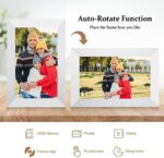 AEEZO WiFi Digitaler Bilderrahmen Touchscreen, Automatische Drehung, Einfache Einrichtung zur Gemeinsamen Nutzung von Fotos und Videos, 16 GB Digitaler Bilderrahmen – Bild 3