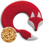 Leschi WÄRMEKISSEN löst Schulter- und Nacken-Verspannungen/für Mikrowelle und Ofen/Körnerkissen für Damen, Kinder und Babys/Fuchs Noah